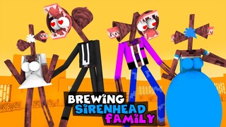 BREWING SIRENHEAD FAMILY - FUNNY MINECRAFT ANIMATION