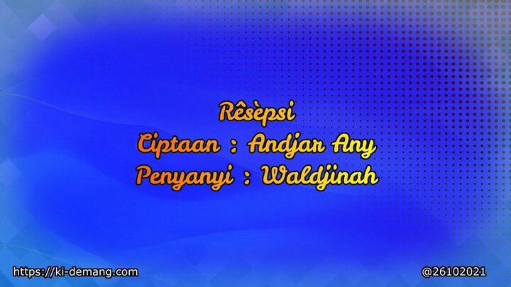 Resepsi   Waldjinah