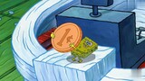 SpongeBob got a new job and his salary increased to one cent a month!