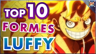 LES 10 MEILLEURES TRANSFORMATIONS DE LUFFY 💪 ! ( Les différents Gear ! ) - One Piece TOP