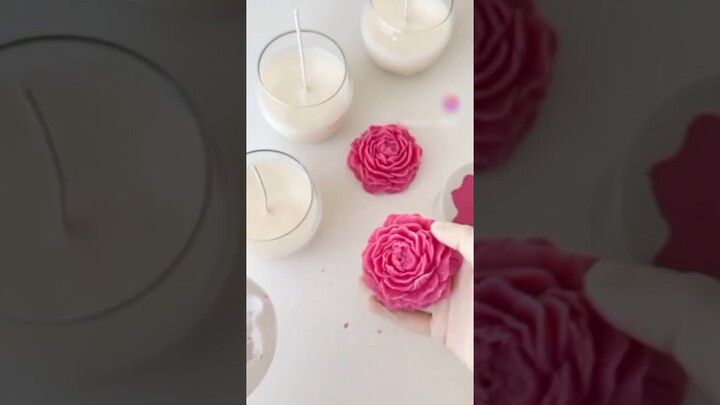 How To Make Candle At Home | Candle | Bloomcandels | Flower Candle | #candle #shorts