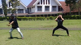 DUET ASYIK TARI JAIPONG |DANGIANG KI SUNDA +PENCAK SILAT BY KANG UDAS & NIDA