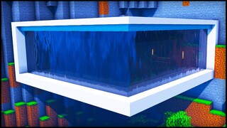 Minecraft: Waterfall Modern House | How to build a Cool Mountain Modern House Tutorial