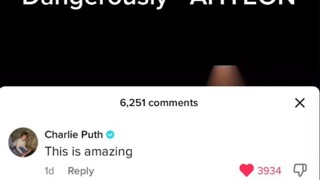 Charlie Puth三次认证AHYEON的“危险”封面TikTok