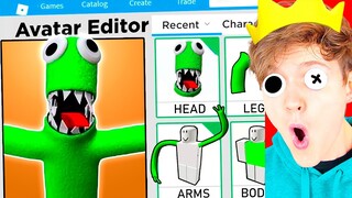 Making *GREEN* RAINBOW FRIENDS A ROBLOX ACCOUNT!? (iPHONE 14 GOT HACKED!)
