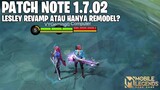 FRANCO BUFF, VEXANA BUFF, BADANG NERF, EDITH NERF - PATCH NOTE 1.7.02 MOBILE LEGENDS