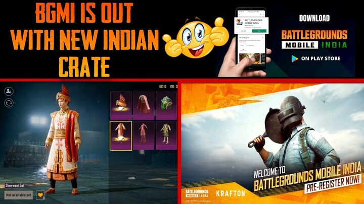 BgMi Mobile is here | BgMi Unban 2.4Update with Indian Crate | BgMi x Pubg Mobile India🔥