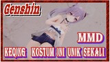 [Genshin, MMD] Kostum Keqing unik sekali