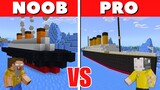 NOOB vs PRO: TITANIC BUILD BATTLE sa Minecraft PE!