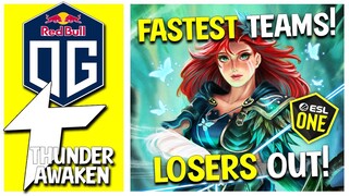 OG vs THUNDER AWAKEN - Who's the Real FASTEST Team? - ESL One Stockholm DOTA 2