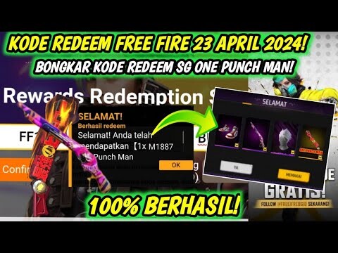 KODE REDEEM FREE FIRE TERBARU 23 APRIL 2024 HARI INI - KODE REDEEM FF TERBARU 23 APRIL 2024