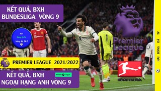 Tin Bóng Đá Kết quả ngoại hạng Anh Vòng 9 I Bundesliga Vòng 9 I Bảng xếp hạng