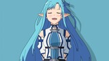 Asuna baru saja bermain trampolin! (Roh Air.Ver)