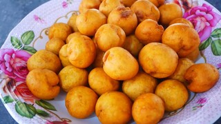 ขนมไข่นกกระทา Sweet potato balls by แม่มาลี EP.292 - ครัวบ้านโนน