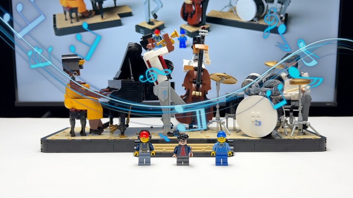 The LEGO stop-motion animation jazz quartet passionately performs "Summer in a Small Town" with endl