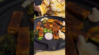 Veg Korean BBQ at The Sumo’s Kolkata😍 #streetfood #koreanfood #koreanbbq