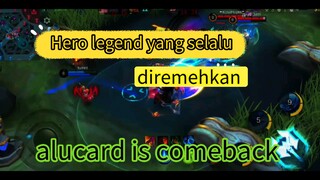 Hero legend yang terlupakan,alucard  is comeback di base musuh hajar trus