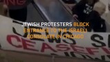 Jewish protesters block entrance to the Israeli Consulate in Chicago