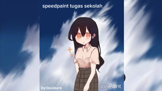 tugas sekolah di sulap jadi gambar cewek cantik