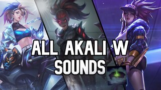 All Akali W Sounds