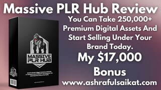 Massive PLR Hub Review - Build Your Own Digital Empire (By Azam Dzulfikar)