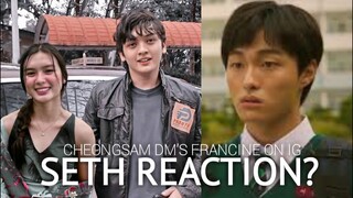 FRANSETH UPDATES: Francine Diaz chinat ni Yoon Chan-Young on Ig | Message ni Seth Fedelin