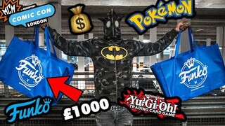 SPENT £1000 AT MCM COMIC CON LONDON ON POKEMON, FUNKO POPS & YUGIOH!