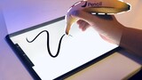 Dùng chuối làm bút vẽ trên máy tính bảng