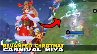 REVAMPED MIYA CHRISTMAS EPIC SKIN IS HERE! | SUMMONS A REINDEER AND CHRISTMAS TREE | MOBILE LEGENDS