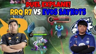 PERTARUNGAN EXPLANE RRQ & EVOS ! R7 VS SAYKOTS !