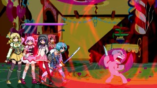 AN Mugen Request #1971: Homura & friends VS Pinkamena