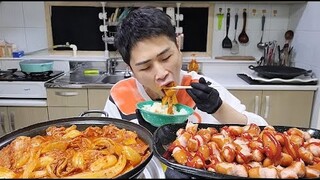 꽃돼지 밥도둑 목살김치찜 비엔나소세지 한식먹방[korean food]mukbang Eating show 吃播