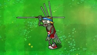 Pole Vaulting Zombie Enhancement: Stop it! I'm really not the pole king
