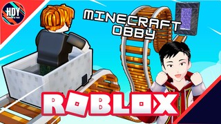 LEWATI RINTANGAN MINECRAFT PAKAI GEROBAK - ROBLOX INDONESIA