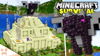 Building A GIANT END TEMPLE In Minecraft 1.19 Survival! (#58)