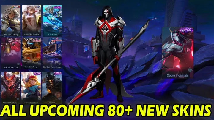 MOBILE LEGENDS NEW SKIN - all upcoming 80+ new skins 2022 skin baru yang akan datang mobile legends.