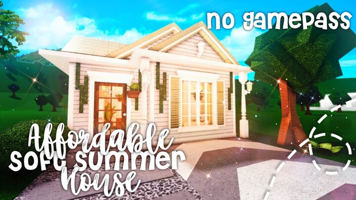 No Gamepass Affordable Soft Summer House I Bloxburg Build and Tour - iTapixca Builds