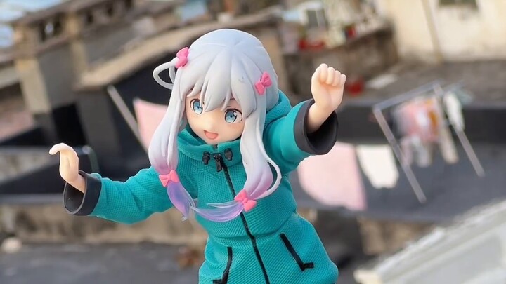 This face is so beautiful! TAITO Izumi Sagiri Scenic Unboxing! Rooftop Unboxing [B God Model Play]