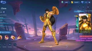 GAMEPLAY SKIN CHOU SAINT SAIYA MOBILE LEGENDS