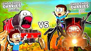 Choo Choo Charles PC vs Choo Choo Charles Mobile | Shiva and Kanzo Gameplay