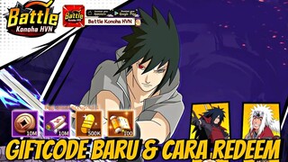 Redeem GIFTCODE Terbaru & Cara Mendapatkan Code GRATIS GOLD 500K - BATTLE KONOHA HVN