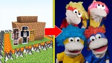 Chicky, Cha-Cha, Lya-Lya, Boom-Boom Tấn Công Nhà Được Bảo Vệ Bởi bqThanh và Ốc Trong Minecraft