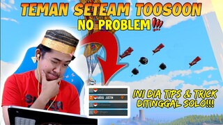 TEMAN SETEAM TOOSON DULUAN!!?? INI DIA SETERATEGI JIKA DITINGGAL SOLO VS SQUAD!!! | PUBG Mobile