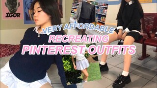 RECREATING PINTEREST OUTFITS💘 (UNDER $20)