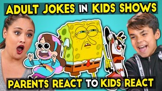 Parents React To Kids React To Funny Adult Jokes In Kids Shows