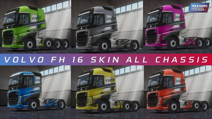 Share Skin Volvo FH16 Support All Chassis dan Kustom Warna - ToE3