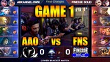(GAME 1) FINESSE SOLID VS ARKANGEL OWNAGE | MPL SEASON 2 | THE GRAND FINALS 2019