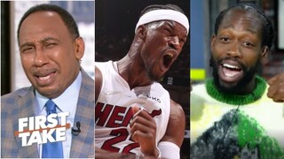 FIRST TAKE "Jimmy Butler - Michael Jordan Mode ON" Stephen A on Pat Bev on Miami Heat win Celtics