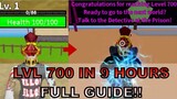 I reached lvl 700 in 9 hours|New account|12 minute Full Guide in Roblox Blox Fruits