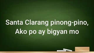 SANTA CLARA Pinong Pino with Lyrics - Folk Song l Ron Yabut